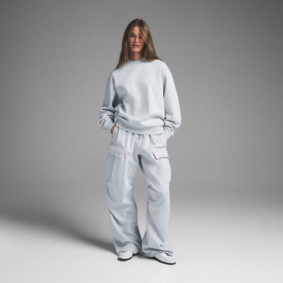 NWT Skims Boyfriend Fleece Crewneck - Picture 3 of 6